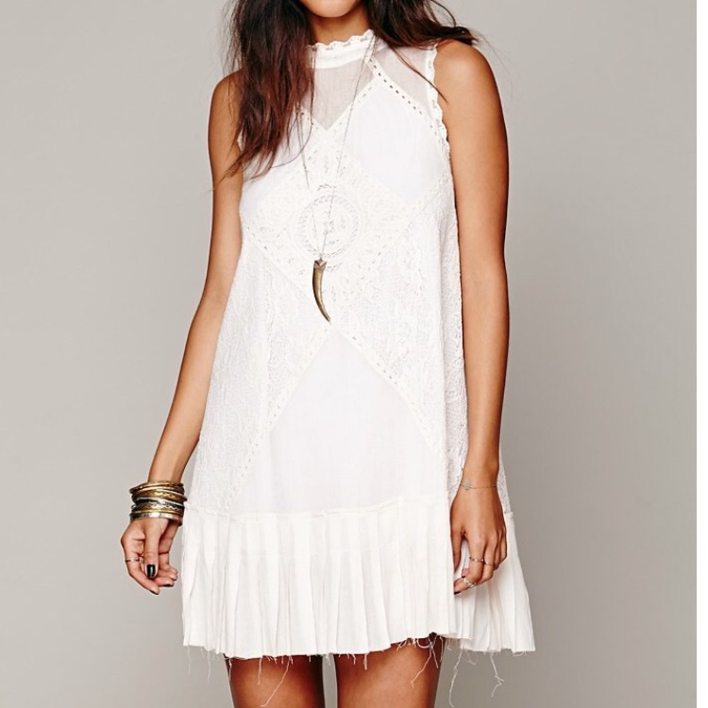 Free People Angel Lace Shift Dress